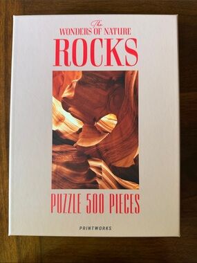 The Wonders of Nature Rocks 500-Piece Puzzle - Red/Brown